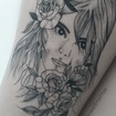 mulher no rastelado com bold e fine line por Daniele Brunelli tattoo   #tattoo #tatuagem #danielebrunellitattoo #piracicabatattoo # piracity #tatuadoras