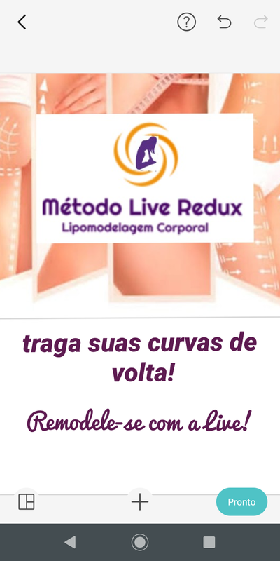 Método de Lipomodelgem corporal idealizado por mim. 
Método LiveRedux - Remodele-se com a Live! esteticista